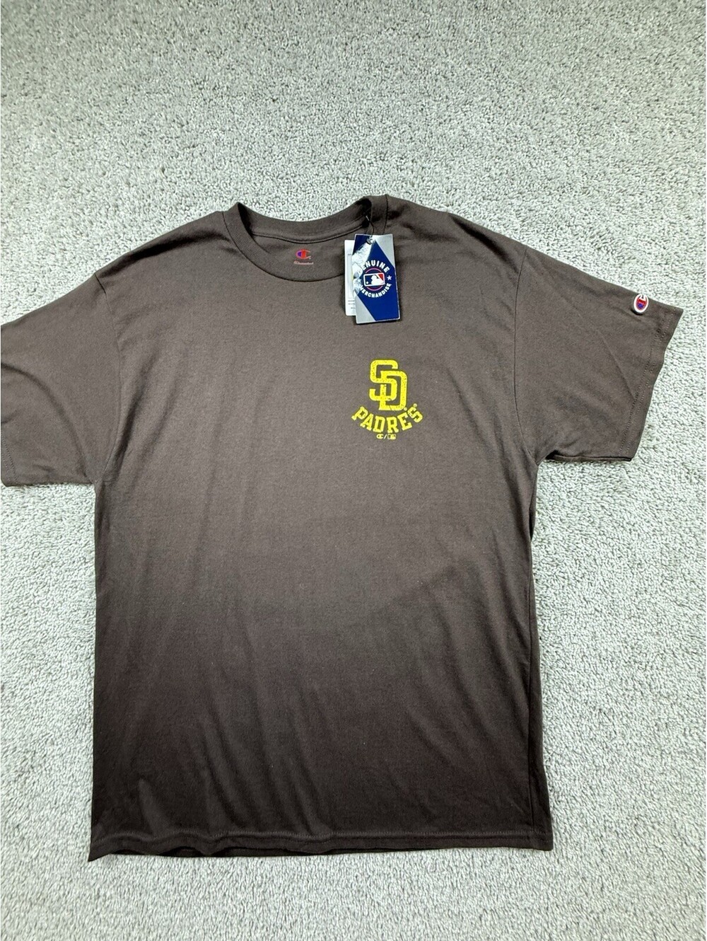 NWT Champion MLB San Diego Padres Men’s T Shirt Size Large Brown